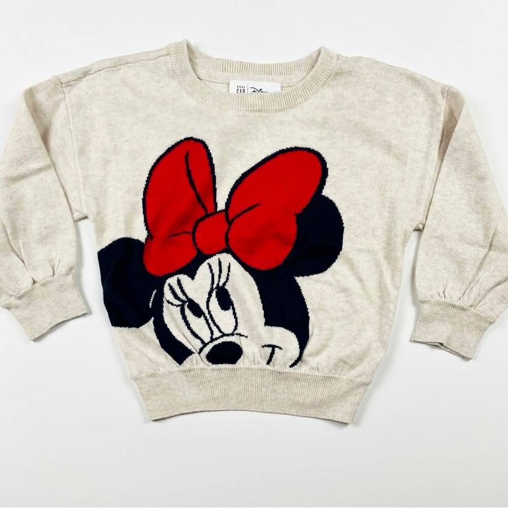 Baby Gap Disney Toddler Girl Minnie Mouse Sweater Size 18-24M